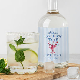 Etiqueta Para Botella De Licor Última tostada en la fiesta de la soltera de lango