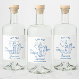 Etiqueta Para Botella De Licor Última vela antes del fin de semana de la bachille