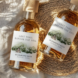 Etiqueta Para Botella De Licor Último Camino Antes Del Fin De Semana De La Bachel