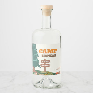 Etiqueta Para Botella De Licor Último Camino Antes Del Veil Camp Bachelorette