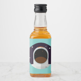 Etiqueta Para Botella De Licor universo astronauta de astronomía espacial