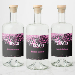 Etiqueta Para Botella De Licor Vaquera Disco Despedida de Soltera Vamos a la Últi
