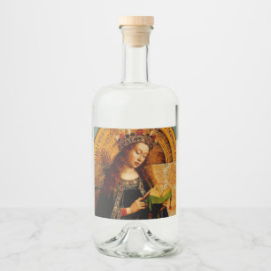 Etiqueta Para Botella De Licor Virgin Mary por Jan van Eyck