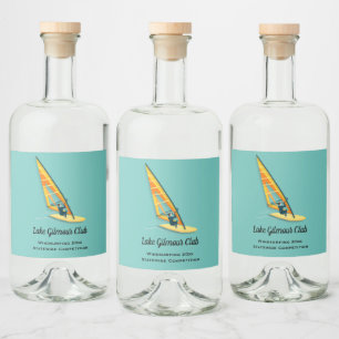 Etiqueta Para Botella De Licor Windsurf