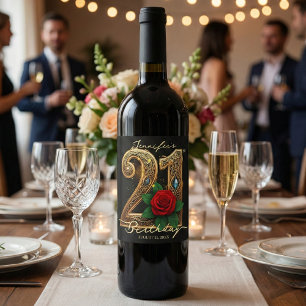 ETIQUETA PARA BOTELLA DE VINO 