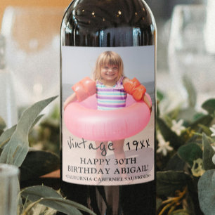 ETIQUETA PARA BOTELLA DE VINO 