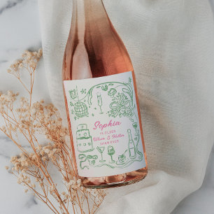 ETIQUETA PARA BOTELLA DE VINO 