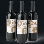 Etiqueta Para Botella De Vino 60 y Fabulous Gold Purpurina 2 Photo 60th Birthday<br><div class="desc">60 y Fabulous Gold Purpurina 2 Photo 60th Birthday Wine Label. Añade tus fotos - puedes usar una foto antigua y nueva. Añade tu nombre y edad.</div>
