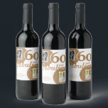 Etiqueta Para Botella De Vino 60 y Fabulous Gold Purpurina 2 Photo 60th Birthday<br><div class="desc">60 y Fabulous Gold Purpurina 2 Photo 60th Birthday Wine Label. Añade tus fotos - puedes usar una foto antigua y nueva. Añade tu nombre y edad.</div>