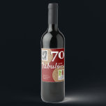 Etiqueta Para Botella De Vino 70 y Fabulous Gold Purpurina 2 Photo 70th Birthday<br><div class="desc">70 y Fabulous Gold Purpurina 2 Photo 70th Birthday Wine Label. Añade tus fotos - puedes usar una foto antigua y nueva. Añade tu nombre y edad.</div>