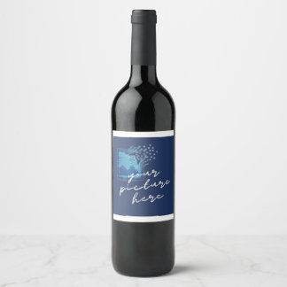 Etiqueta para Botella de Vino (8,9 cm x 10,2 cm)
