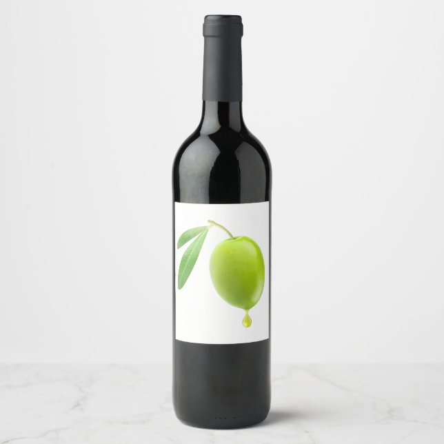 Etiqueta Para Botella De Vino Aceite de oliva (Anverso)