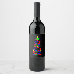 Etiqueta Para Botella De Vino ADN Helix Biología de la ciencia de la vida en árb