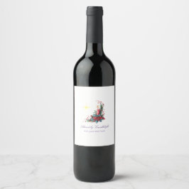 Etiqueta Para Botella De Vino Advent by Candlelight Women Ministry P Christmas
