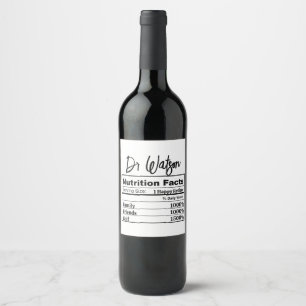 Etiqueta Para Botella De Vino Agradecimiento a compañeros de trabajo Jefe Gracia
