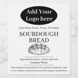 Etiqueta Para Botella De Vino Agrega tu logotipo Etiqueta de producto de panader