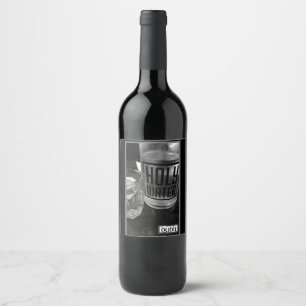 Etiqueta Para Botella De Vino Agua Santa