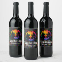 Alien Peace Tie Dye Space Food and Wine Labs