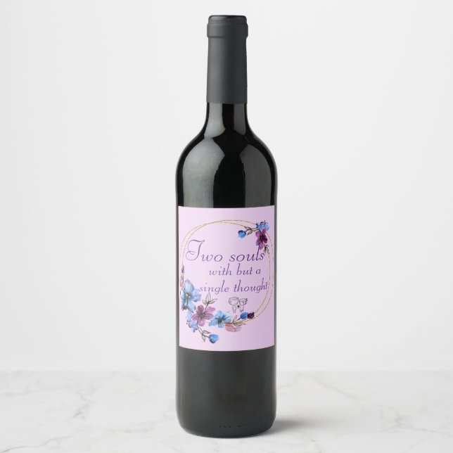 Etiqueta Para Botella De Vino Alma (Anverso)