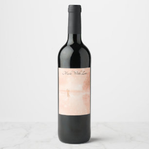 Etiqueta Para Botella De Vino Amantes en una laguna congelada