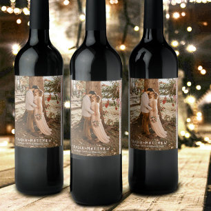 Etiqueta Para Botella De Vino Amar el boceto de las bayas de hierba otoño