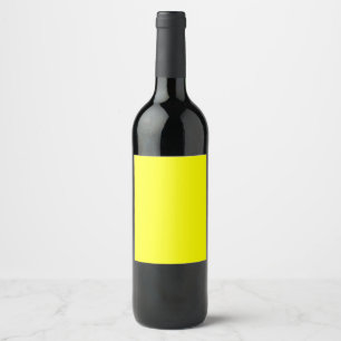Etiqueta Para Botella De Vino Amarillo