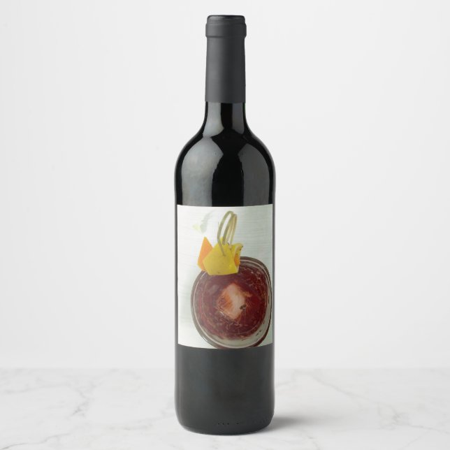 Etiqueta Para Botella De Vino Americano (Anverso)