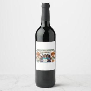 Etiqueta Para Botella De Vino Amigas Higienistas Dentales Personalizadas Vaca Hi