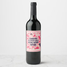 Amigo Divertido Alguien Llama Nueve Vino