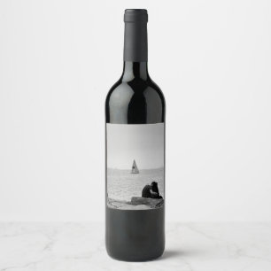 Etiqueta Para Botella De Vino Amor por mar