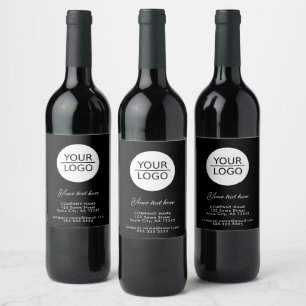 Etiqueta Para Botella De Vino Añadir su logotipo con promoción de texto Personal