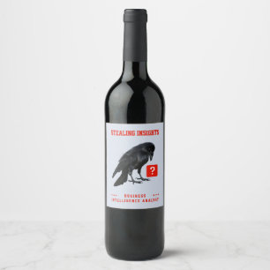 Etiqueta Para Botella De Vino Analista de Inteligencia Empresarial de Crow