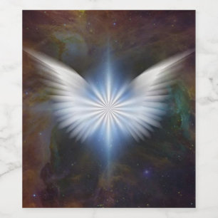 Etiqueta Para Botella De Vino Angel Wings