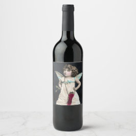 Etiqueta Para Botella De Vino Angry Cupid