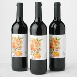 Etiqueta Para Botella De Vino Aperol Spritz Despedida de Soltera