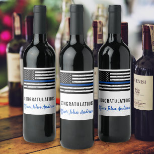 Etiqueta Para Botella De Vino Aplicación de la ley de jubilación de la policía d