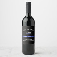 Apreciación del personalizado Thin Blue Line Polic