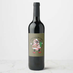 Etiqueta Para Botella De Vino Aquí Fuera Parece Un Pastel De Árbol De Navidad.