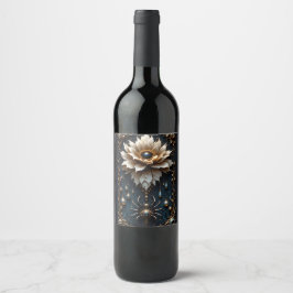 Etiqueta Para Botella De Vino Araña de Boda – Guardiana de la Flor de la Luna.