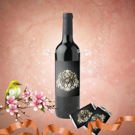 Etiqueta Para Botella De Vino araña de vapor