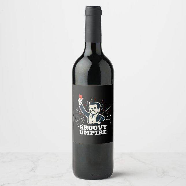 Etiqueta Para Botella De Vino Árbitro (Anverso)