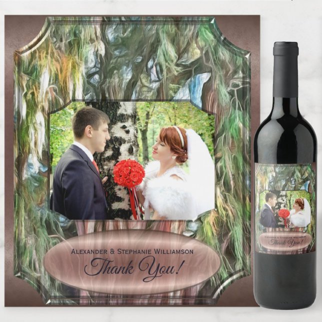 Etiqueta Para Botella De Vino Árbol de Tule Gracias OAX1 (Subido por el creador)