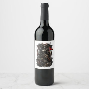 Etiqueta Para Botella De Vino Aries — El Presagio Cornudo