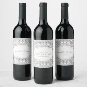 Etiqueta Para Botella De Vino Art Deco Vintage años 1920
