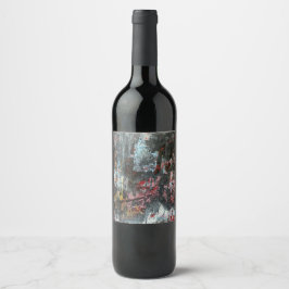 Etiqueta Para Botella De Vino Arte abstracto