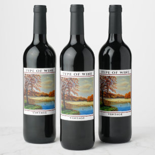 Etiqueta Para Botella De Vino Arte de Casa de Campo