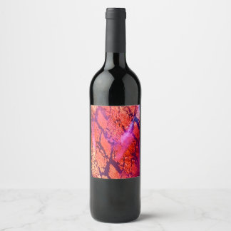 Etiqueta Para Botella De Vino Arte de lujo inspirado en la aurora