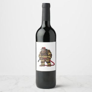 Etiqueta Para Botella De Vino Artista de tatuajes de muñeco de nieve Navidad 202