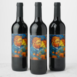 Etiqueta Para Botella De Vino Artsy