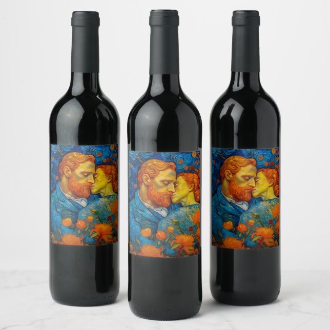 Etiqueta Para Botella De Vino Artsy (Botellas)